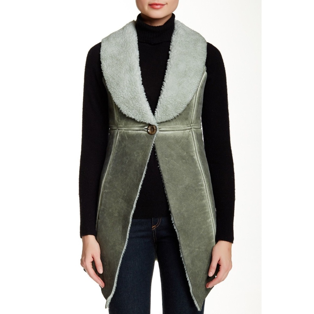 NWT Nordstrom LUMA Italy Faux Fur Vest Jacket